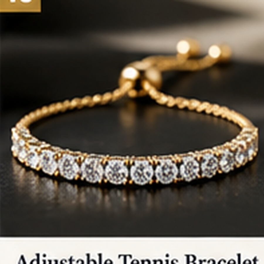 18 adjustable tennis bracelet
